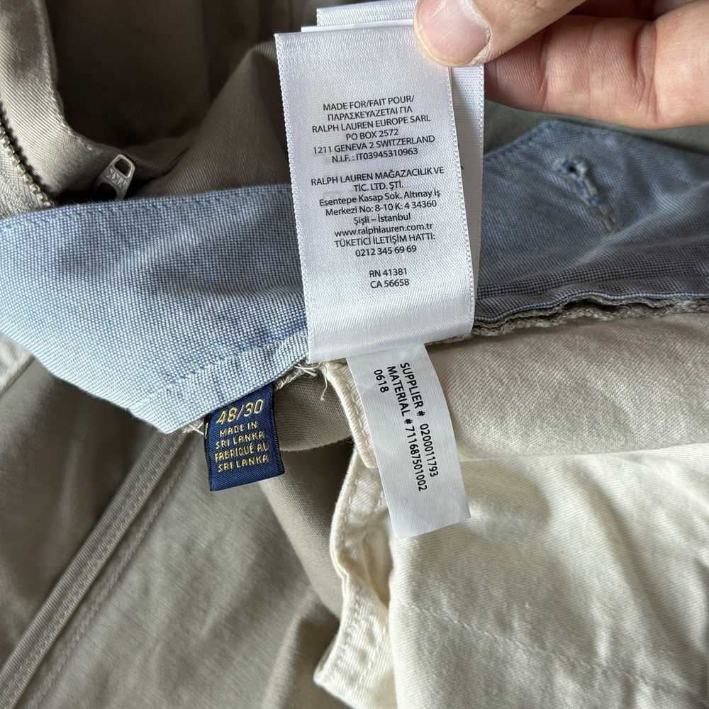 Polo Ralph Lauren Stretch Classic Fit Pants The Polo Chino Men's 48B‎ x 30 NWT - Picture 15 of 16